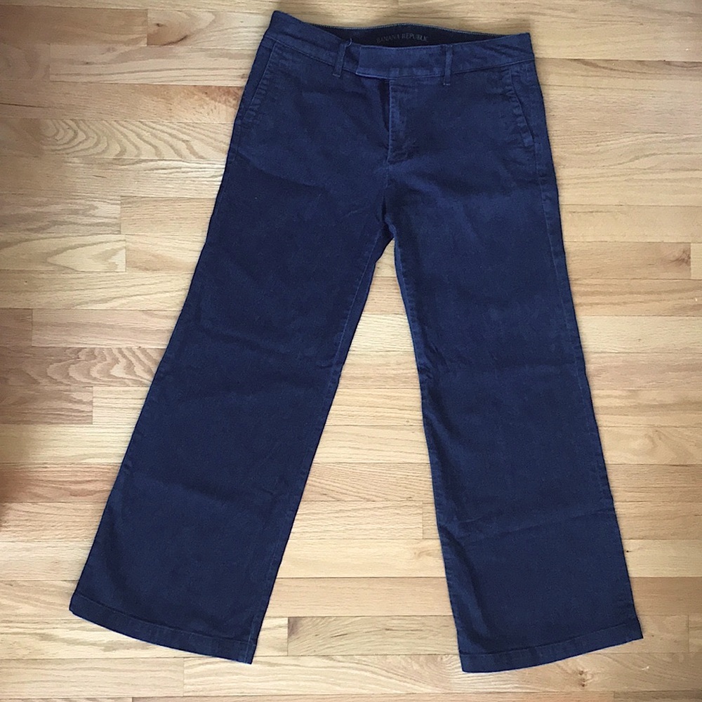 Banana Republic Wide Leg Denim Trousers